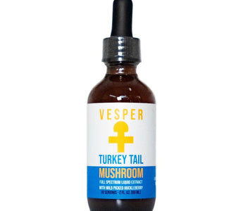 Turkey Tail gut liquid double extract by Vesper Mushrooms — immune and microbiome support