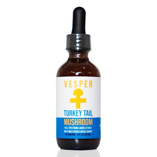 Turkey Tail gut liquid double extract by Vesper Mushrooms — immune and microbiome support