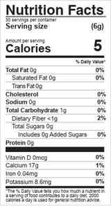 Spour Mushroom Coffee powder mix nutrient facts