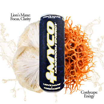 Myco Mushroom Energy (6 Pack) Lion's Mane and Cordyceps Energy Drink - VESPER MUSHROOMS