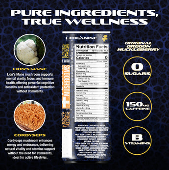 myco energy, energy drink nutrition, lions mane energy drink, cordyceps energy drink, energy drink for focus, healthy energy drink