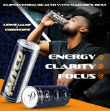 myco energy, lions mane energy drink, cordyceps energy drink, energy drink for focus, healthy energy drink