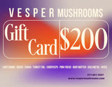 VESPER GIFT CARD - VESPER MUSHROOMS