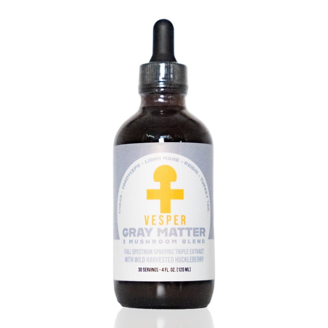 Gray Matter 5 Mushroom Blend - Spagyric (4oz./120ML) - VESPER MUSHROOMSMushroom Extract BlendsVESPER MUSHROOMS