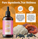 Pink Freud Reishi and Lion's Mane Blend - (4oz./120ML) W - VESPER MUSHROOMS