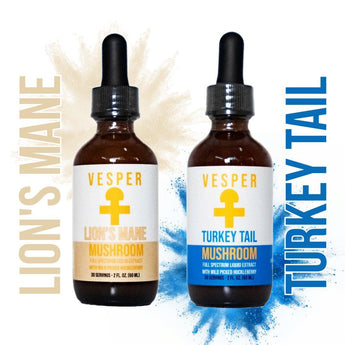 The Gut-Brain Axis Bundle - Lion's Mane and Turkey Tail Mushroom Extract - VESPER MUSHROOMSMushroom Extract BundlesVESPER MUSHROOMS