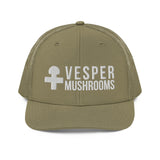 vesper-mushrooms-vesper-gear-black-charcoal-vesper-mushrooms-trucker-cap hat