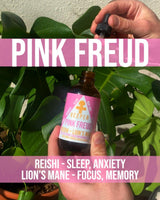 Pink Freud - Reishi and Lion's Mane Liquid Double Extract with Wild Huckleberries 4oz./120ML - VESPER MUSHROOMSMushroom Extract Blendsvespermushrooms